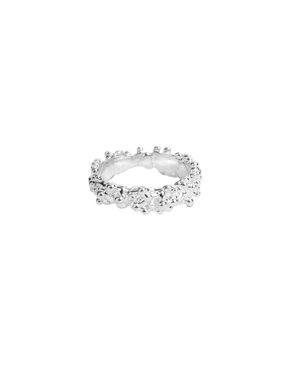 YIN LAVA RING 950Silver
