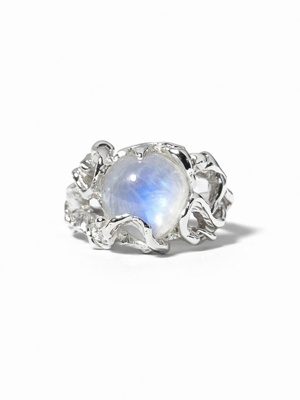 Nhẫn bạc 925 thiết kế thủ công CELESTINE 02 RING đá Moonstone